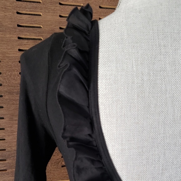 Talula Low Scoop Back Ruffle Trim Back Bodysuit - Picture 2 of 5